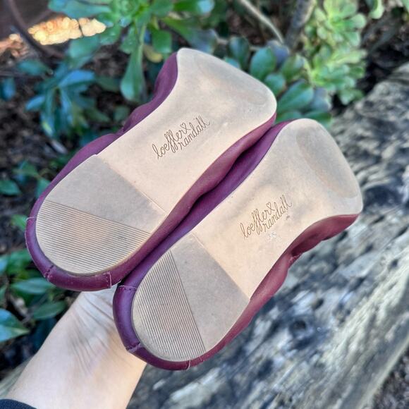 Loeffler Randall Ballet Flats Wine Black Tip Brazil Women's Size 6 B - Picture 5 of 8